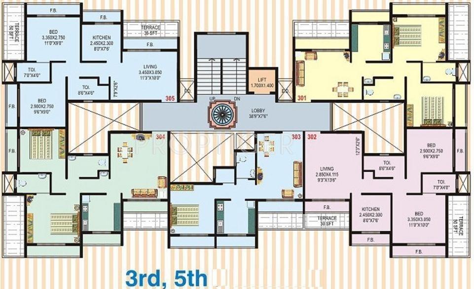 Images for Cluster Plan of Earth Builders Paarvati Aangan