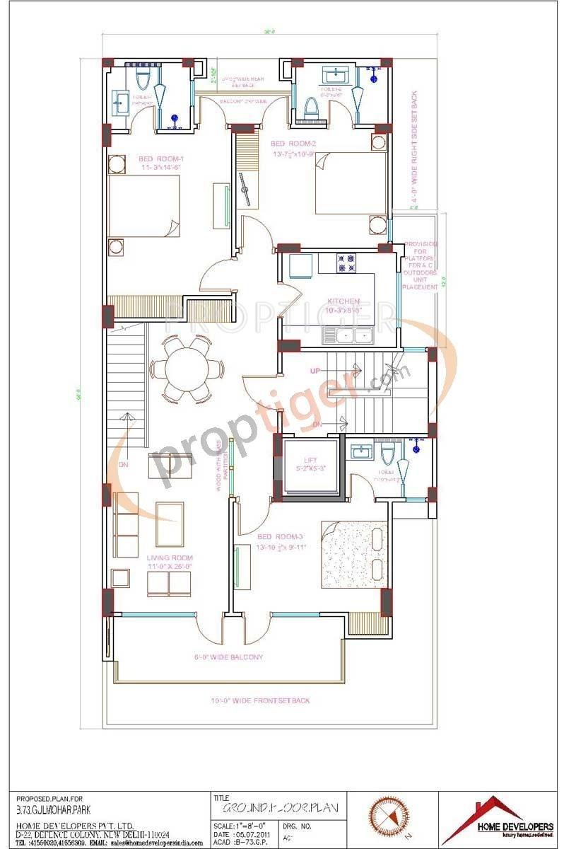 Images for Cluster Plan of Home Developer Gulmohar Park