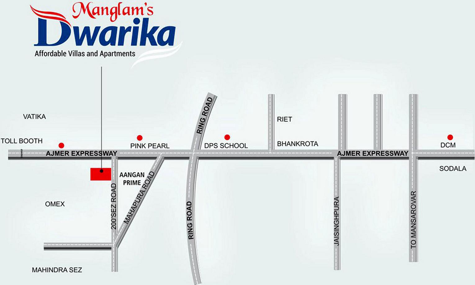 Images for Location Plan of Manglam Dwarika Villas