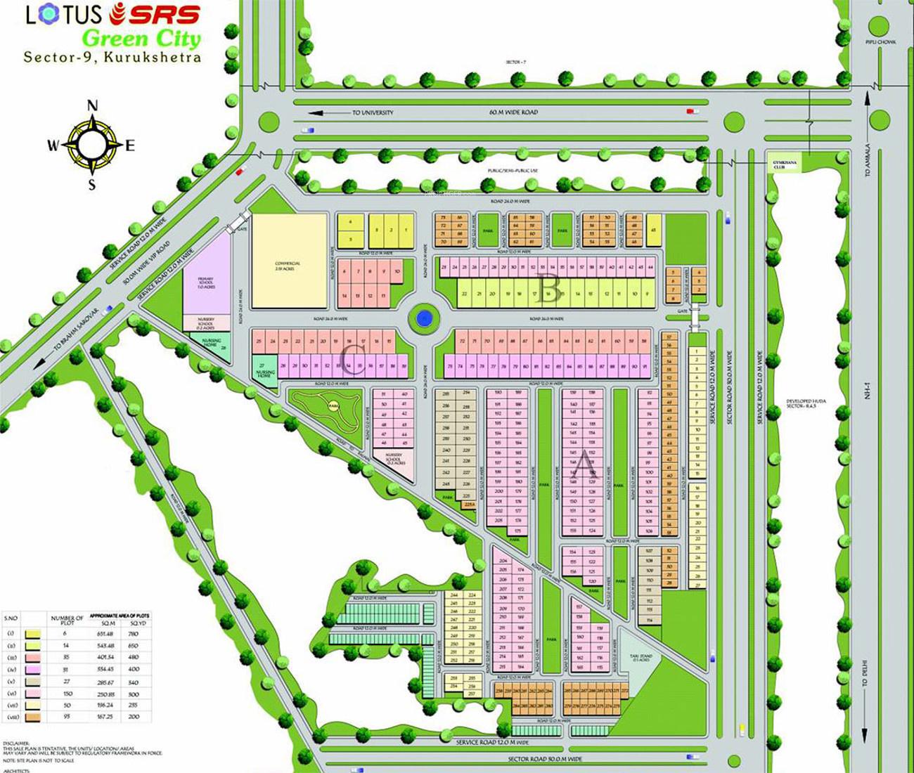  srs-green-city Layout Plan