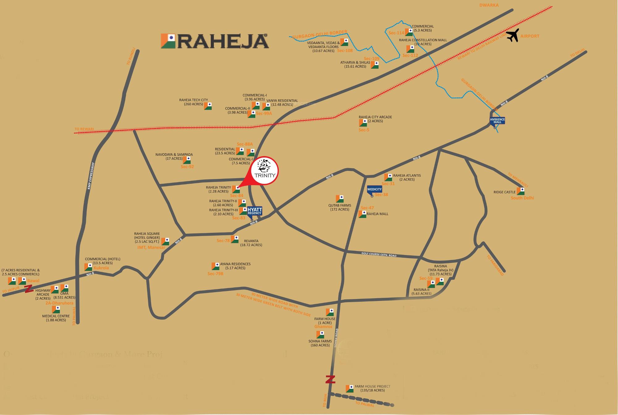 Images for Location Plan of Raheja Trinity Commercial