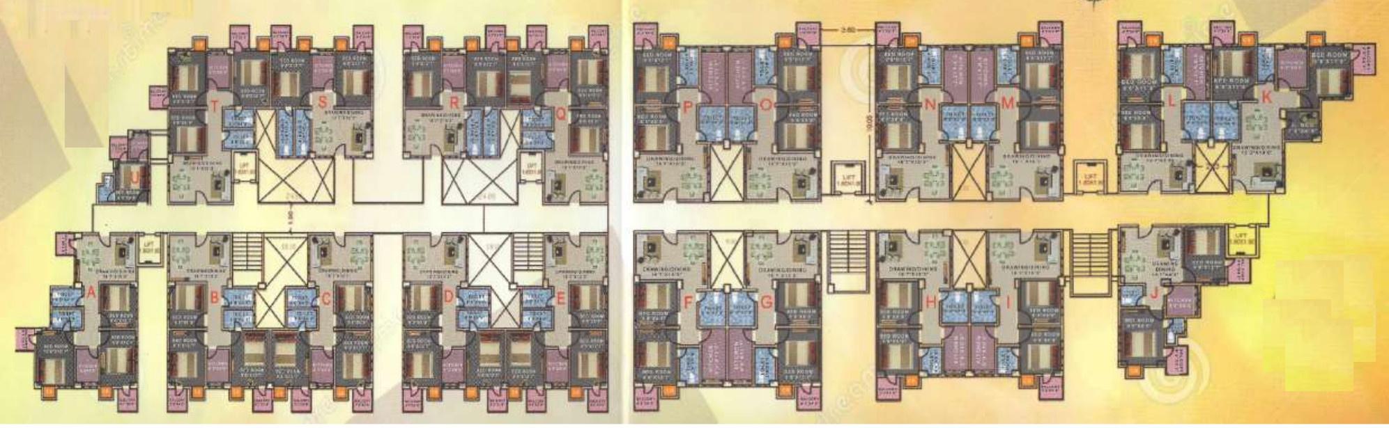  prime-riddhi Typical Cluster Plan