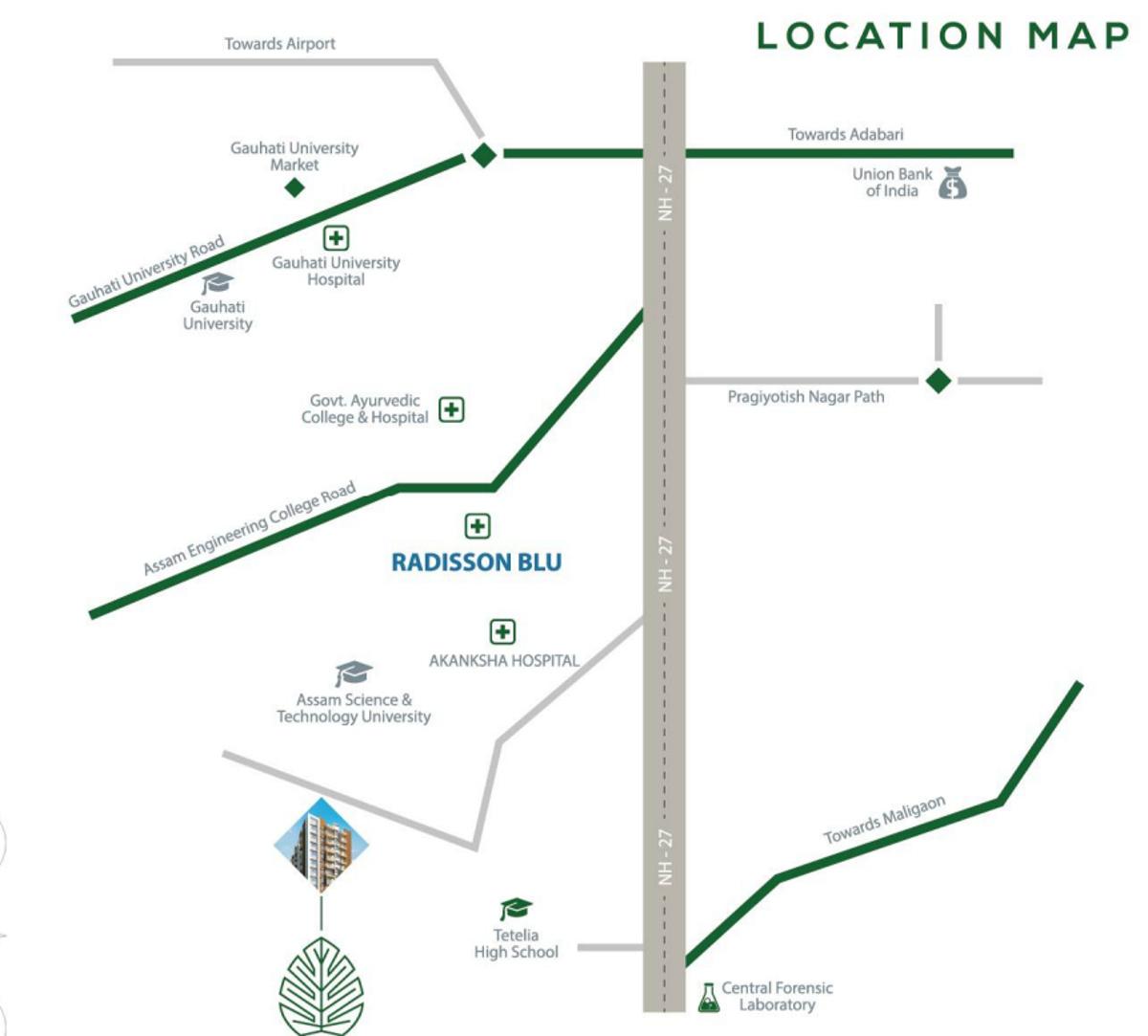  greens Location Plan