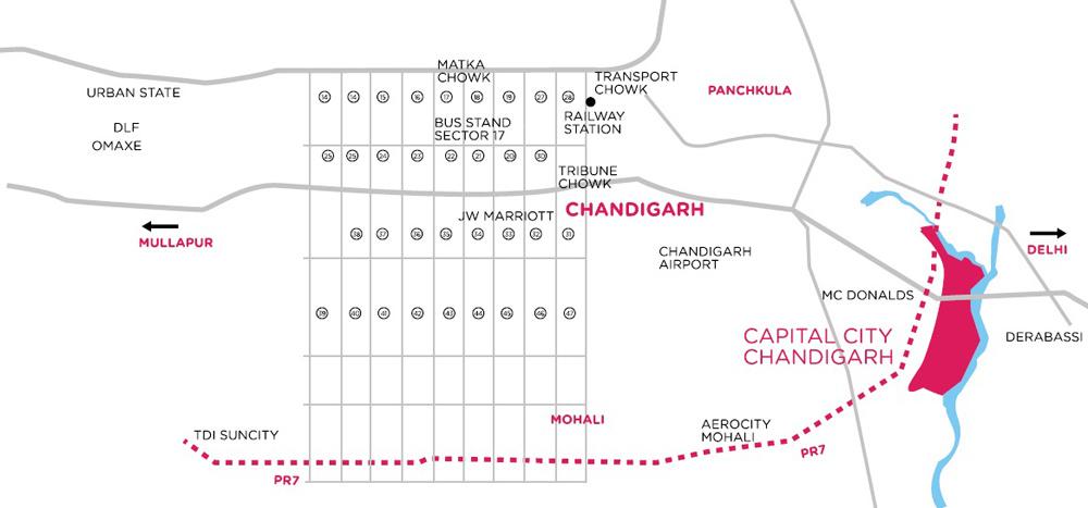  shipra-capital-city Location Plan