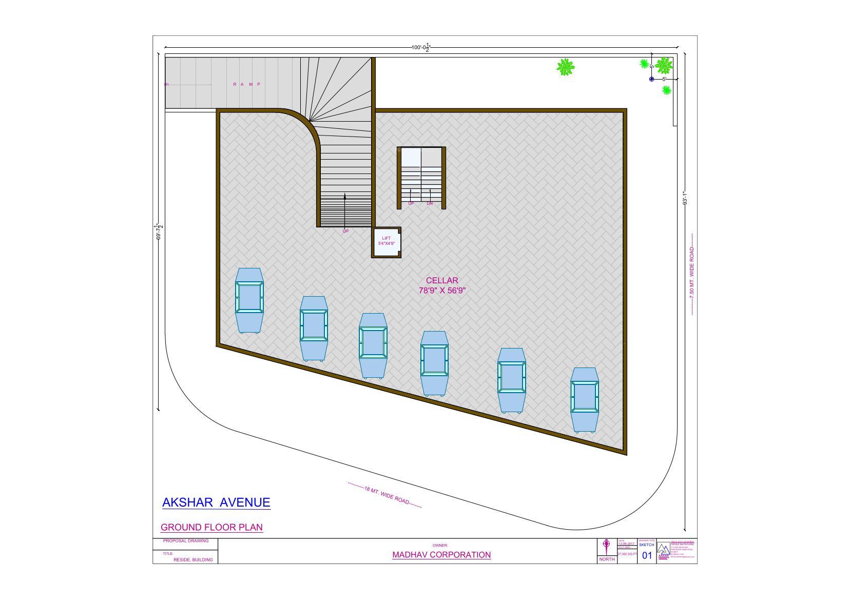  akshar-avenue Tower A Cluster Plan