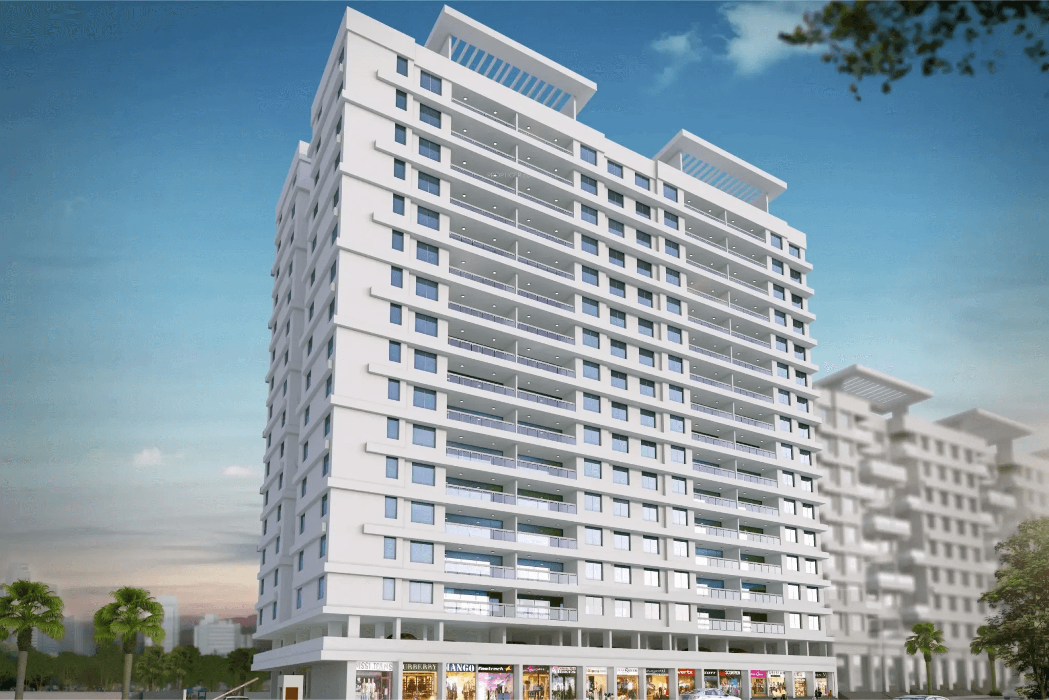  ganga-arcadia-a-building Elevation