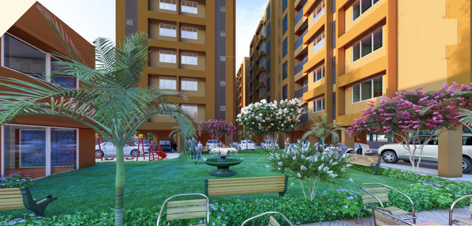  gunjan-flat Landscaped Gardens