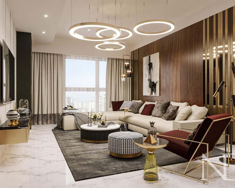  joyville-hadapsar-4bhk-duplex Living Area