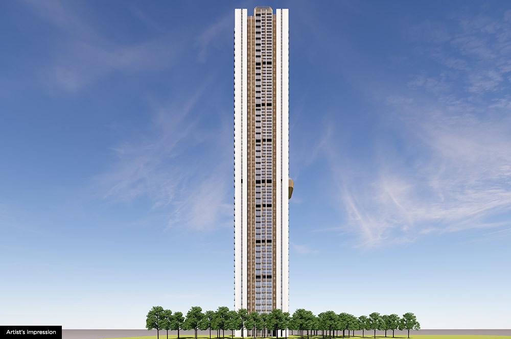  25-hourlife-tower-c1 Elevation