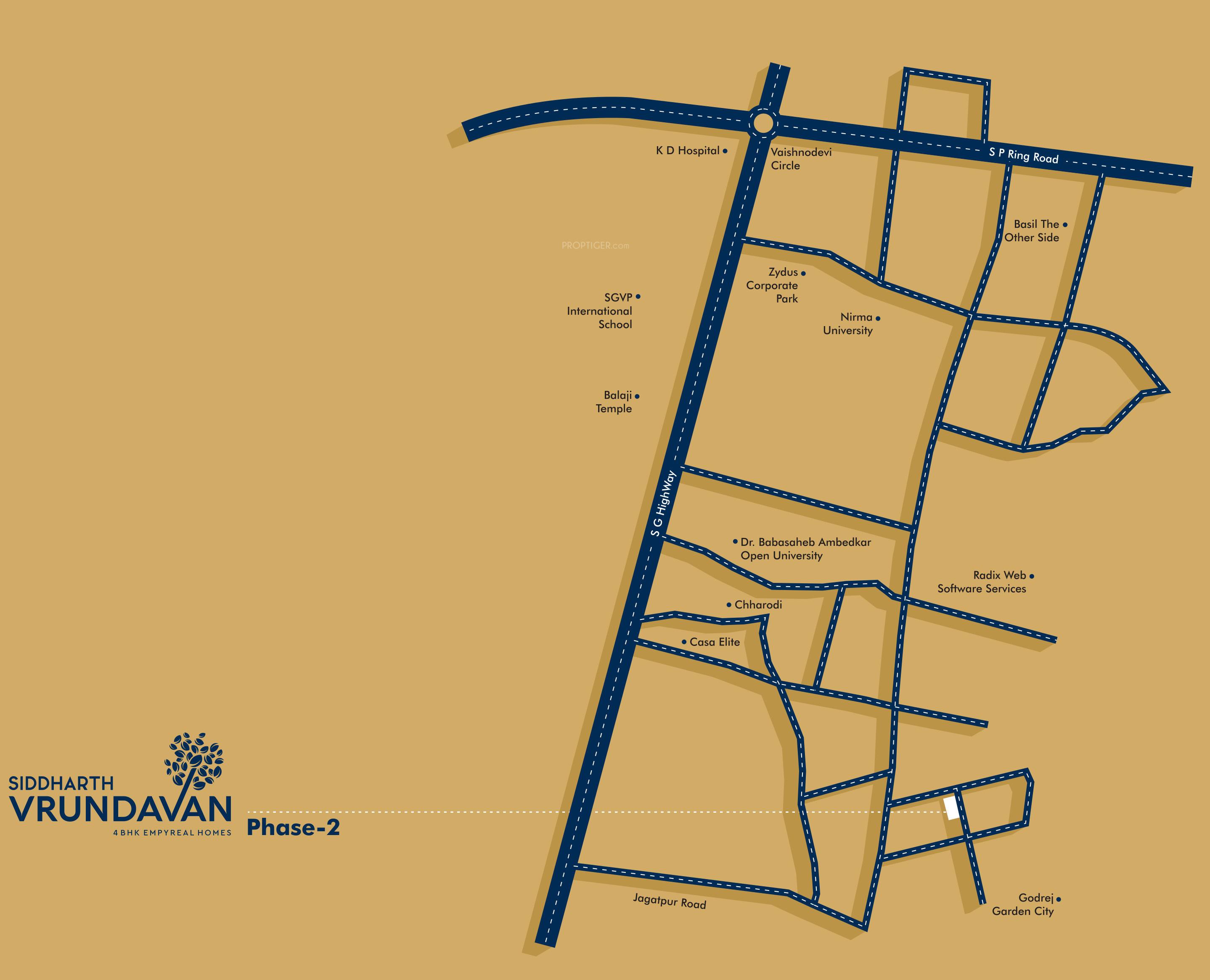  siddharth-vrundavan-phase-2 Location Plan