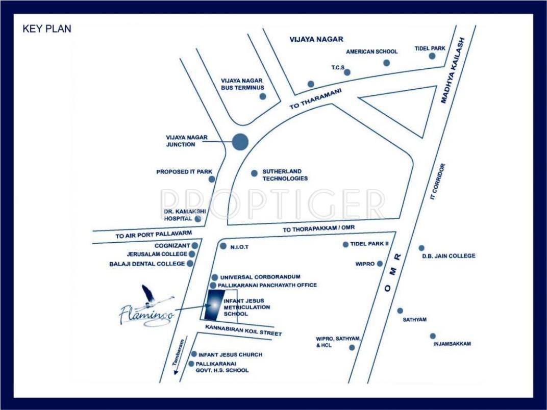 Agni Estates Flamingo Location Plan