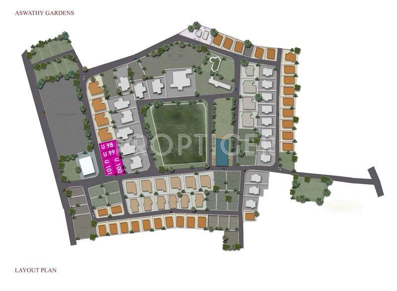 Images for Site Plan of Aswathy Housing Aswathy Gardens Villa