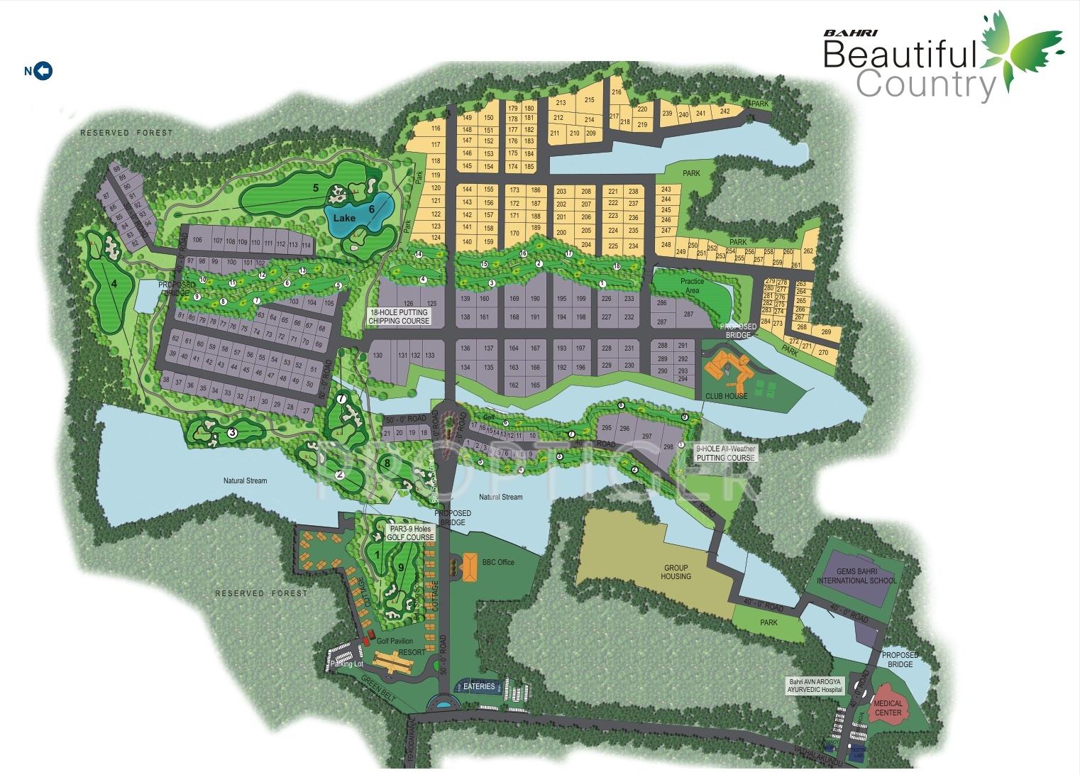  hill-view-villas Layout Plan