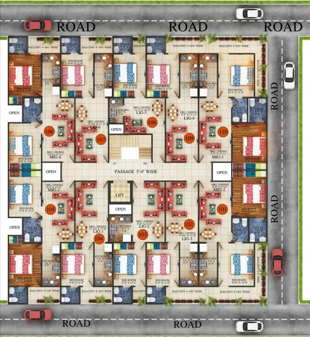 Images for Cluster Plan of IFI Green Ocean