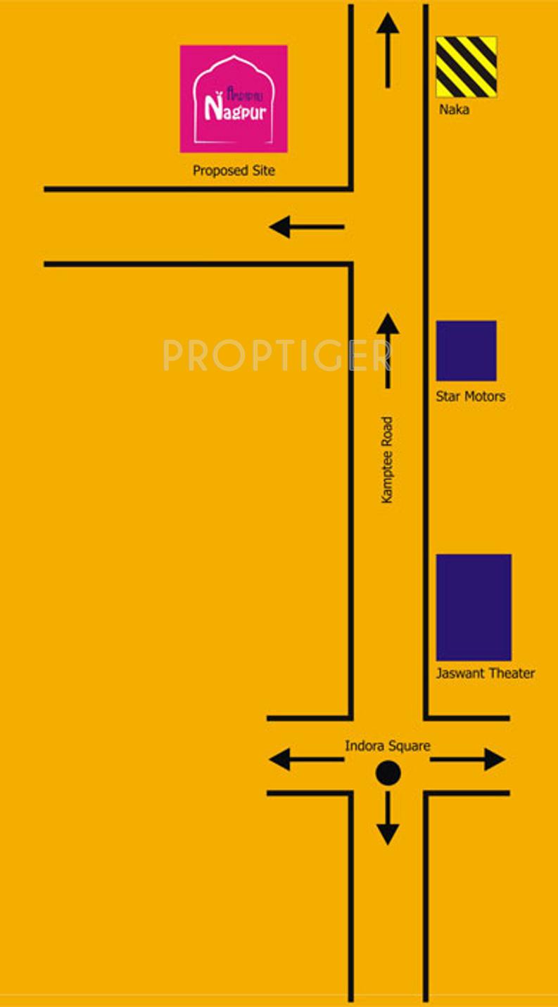 Images for Location Plan of Amrapali Nagpur Apartment