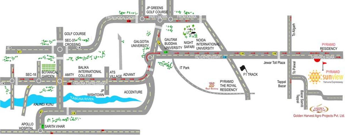 pyramid-finmart sunview Location Plan