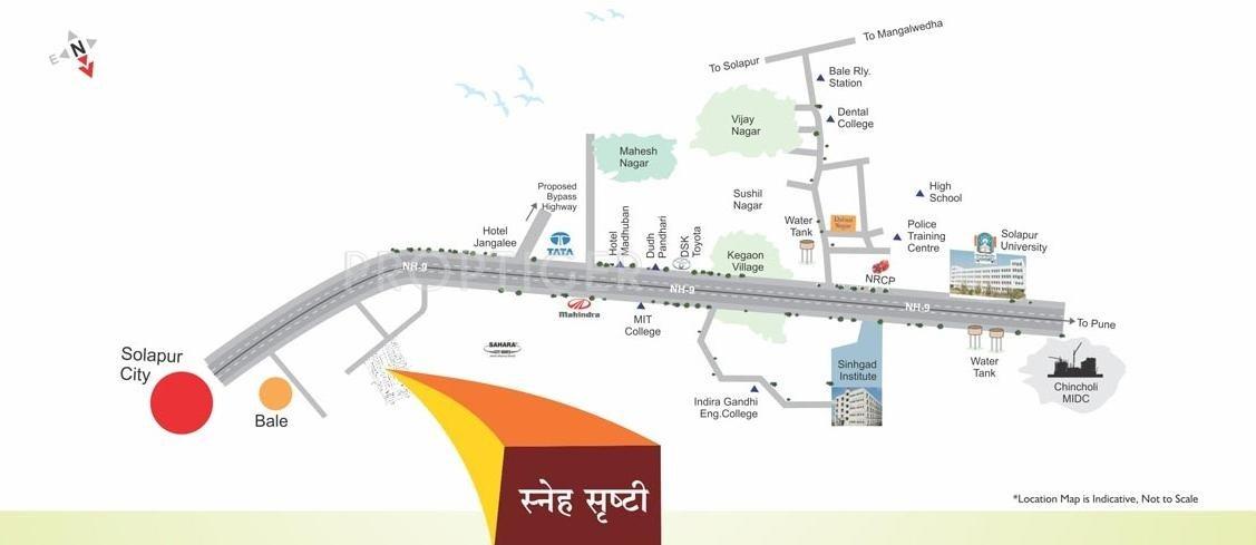RK Developers Sneh Srushti Location Plan