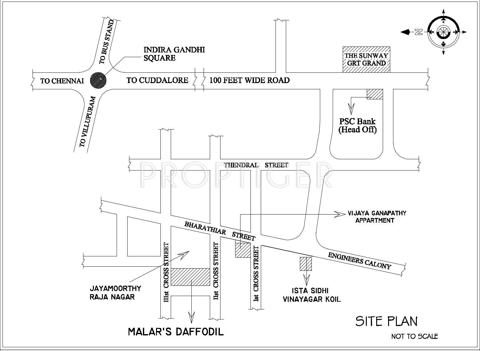 Build Tech Constructions Malars Daffodil Location Plan