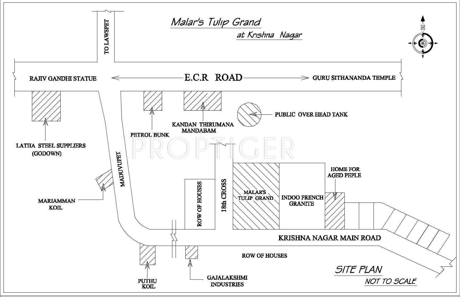 Build Tech Constructions Malars Tulip Grand Location Plan