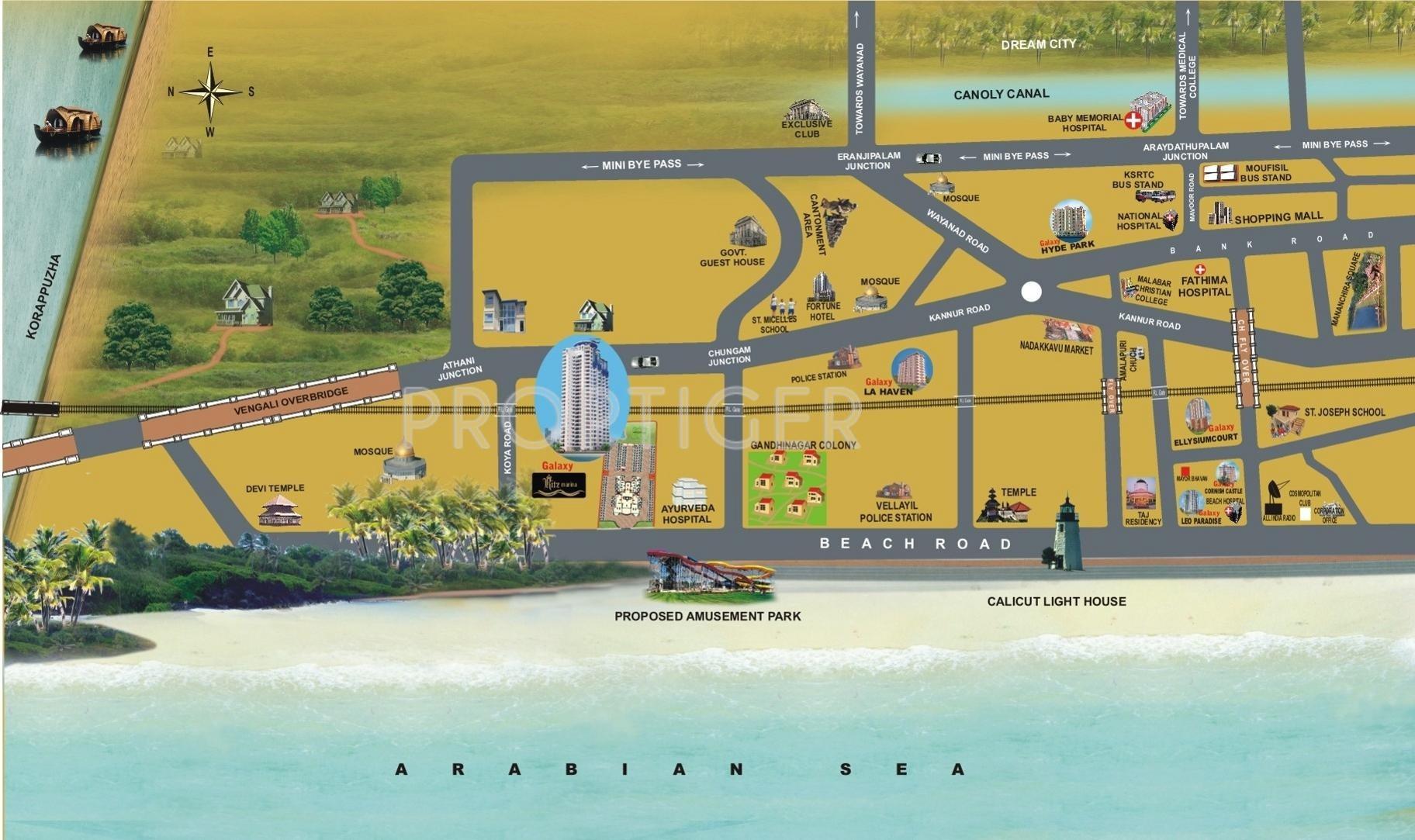 Galaxy Builders Ritz Marina Location Plan