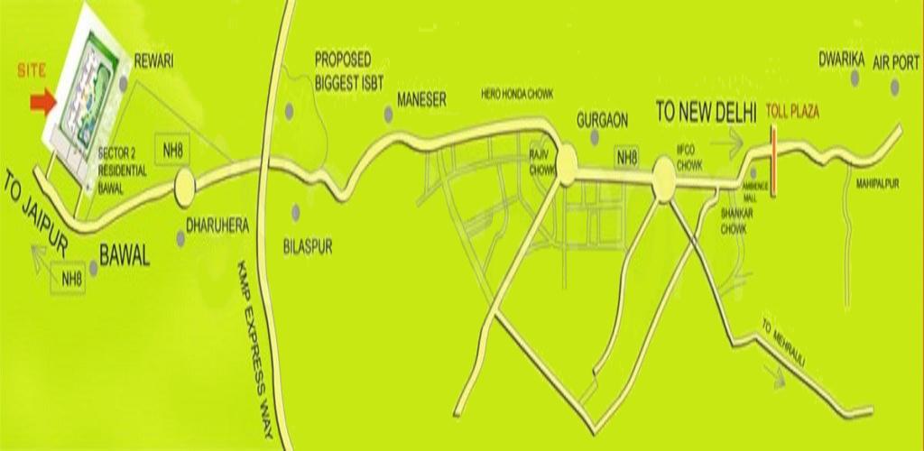 bawal-residency Location Plan