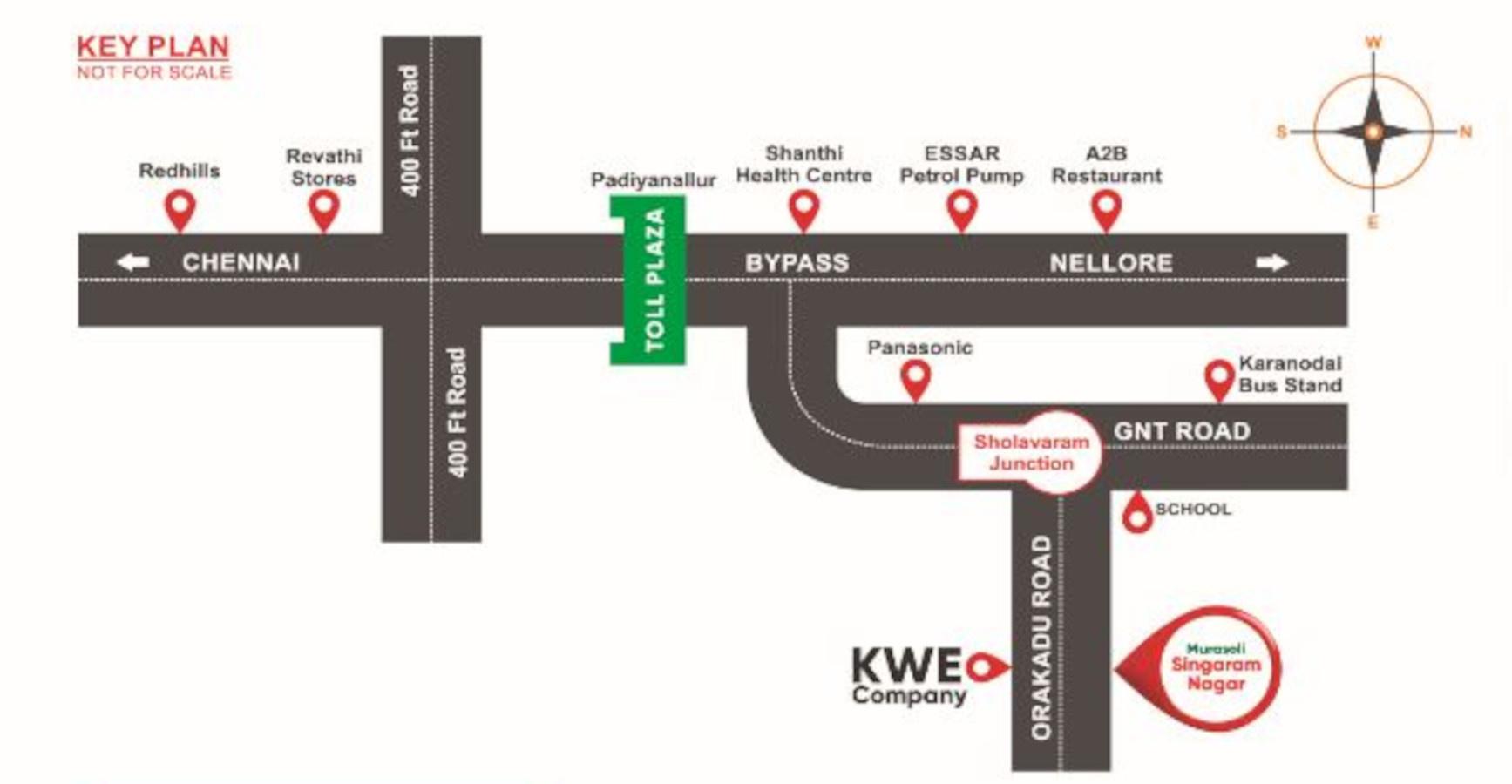 murasoli-nagar Location Plan