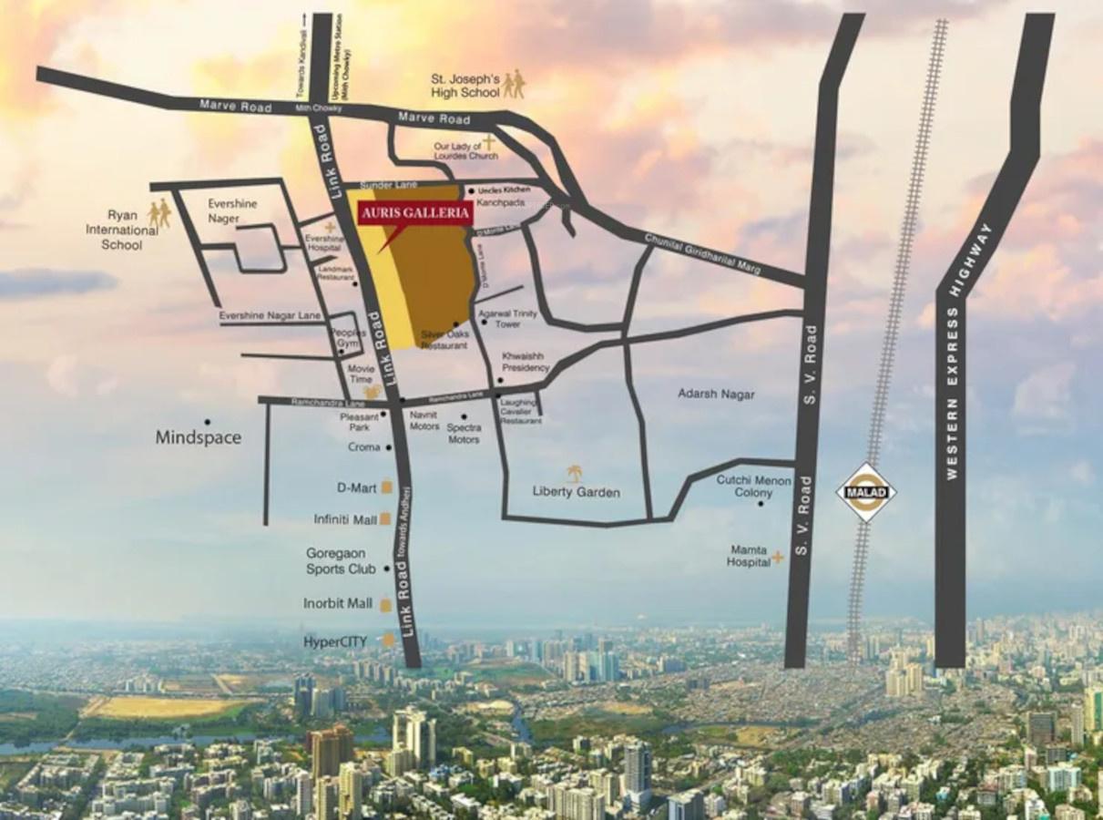 auris-galleria Location Plan