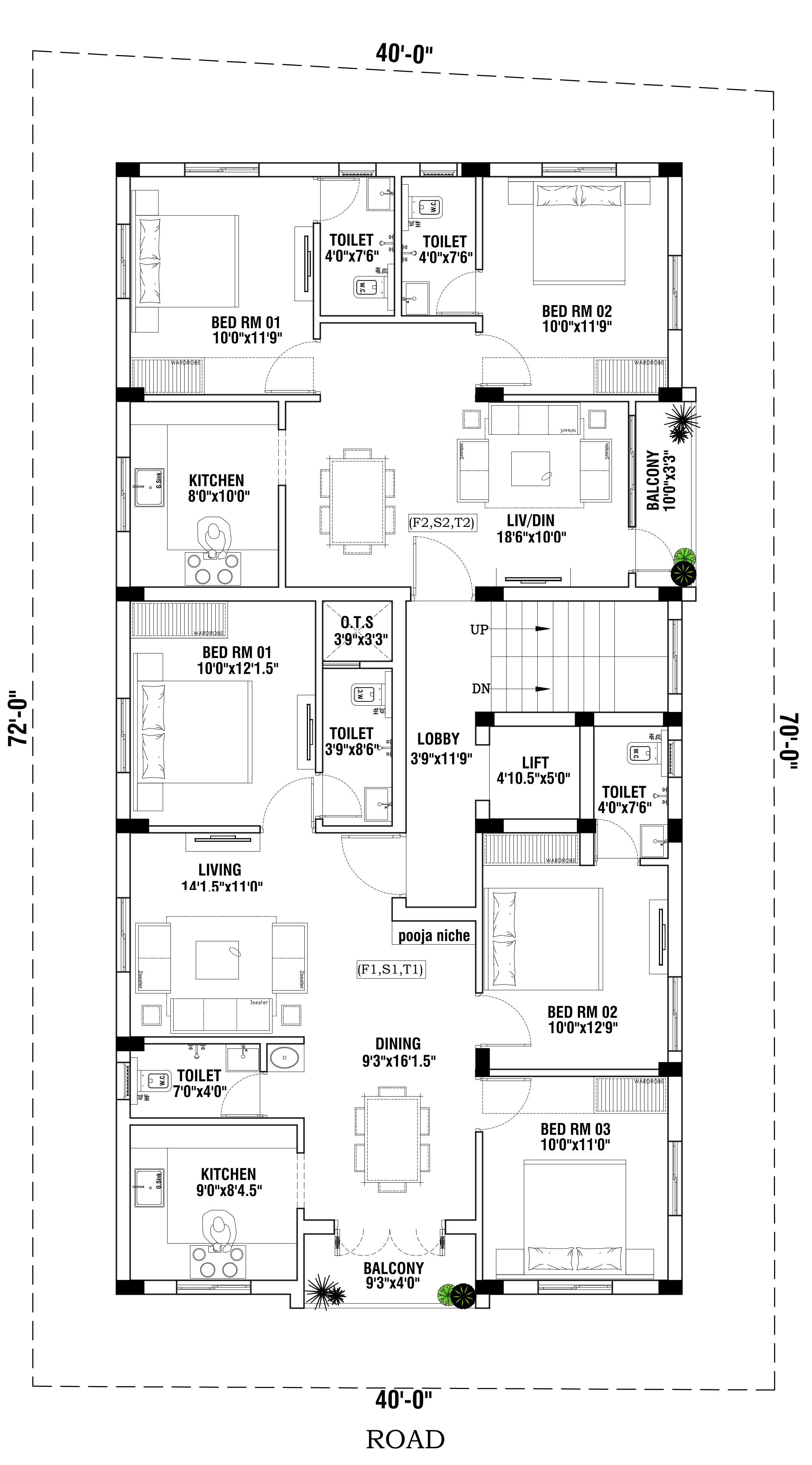 humming-garden Humming Garden Typical Cluster Plan