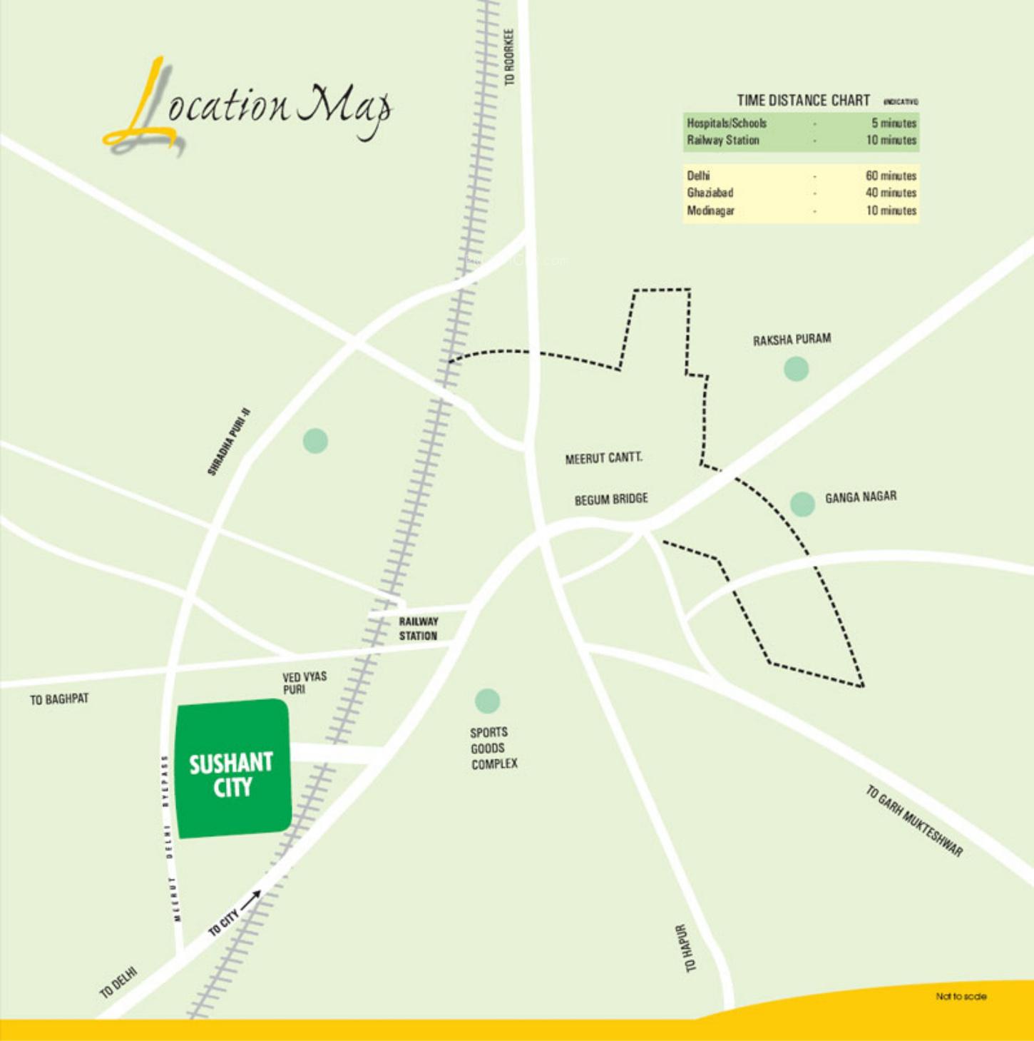 Images for Location Plan of Ansal Sushant City Meerut