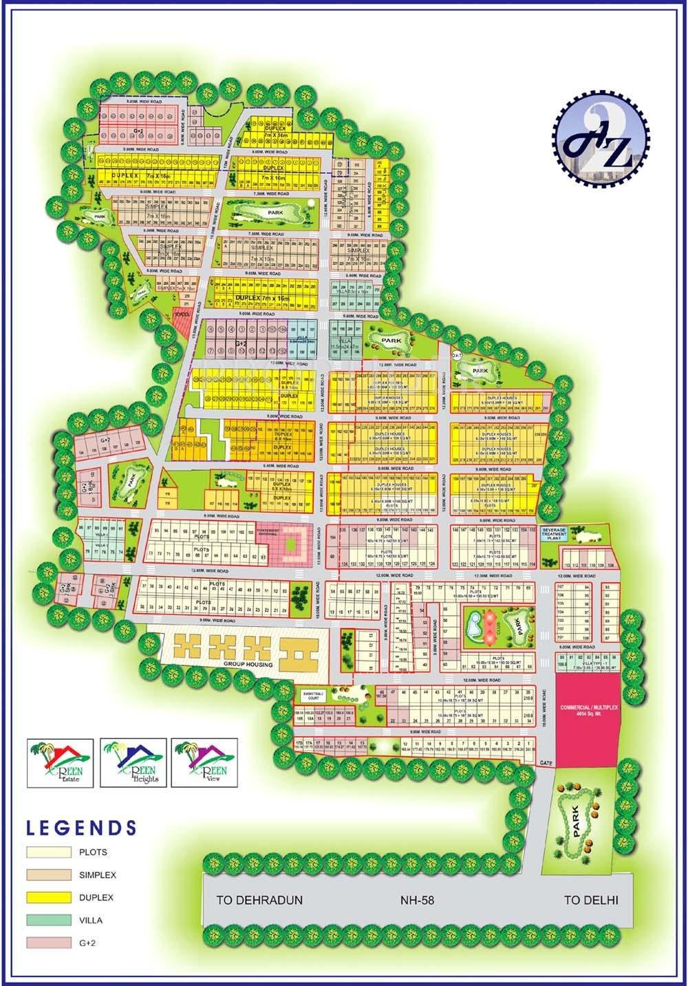 A2Z Builders Green View Master Plan