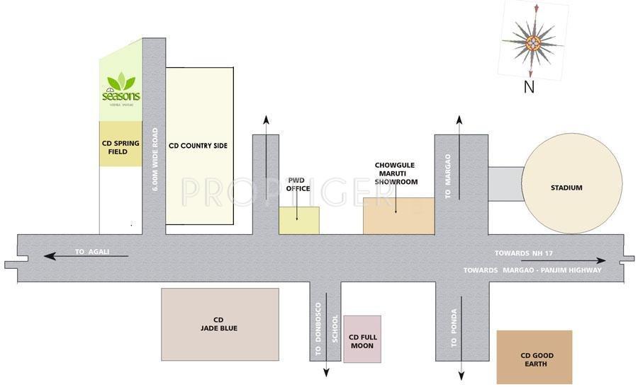 Commonwealth Developers Pvt Ltd Seasons Location Plan