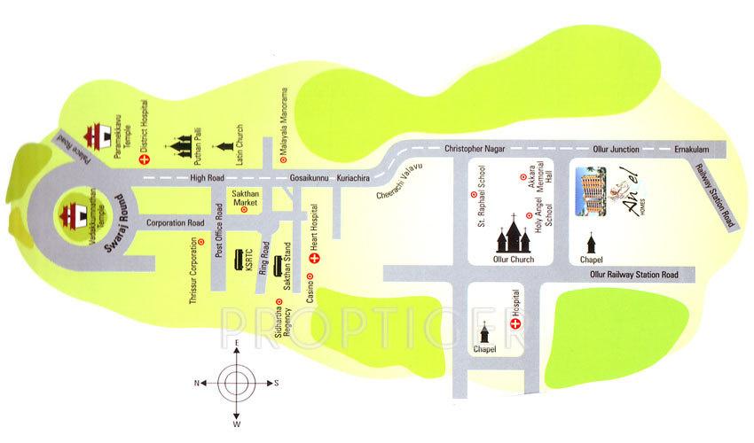 Images for Location Plan of Harisree Builders And Developers Angel Homes