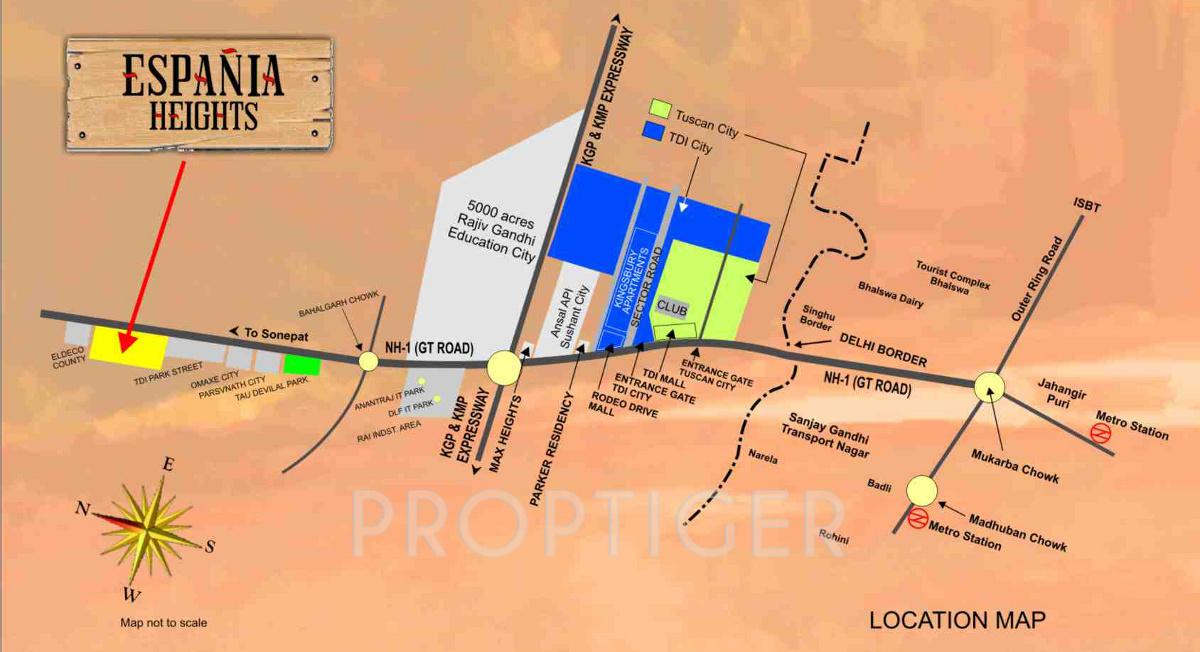 espania-heights Images for Location Plan of TDI Espania Heights