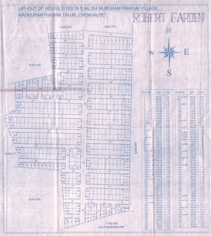 Images for Site Plan of Periyar Robert Garden