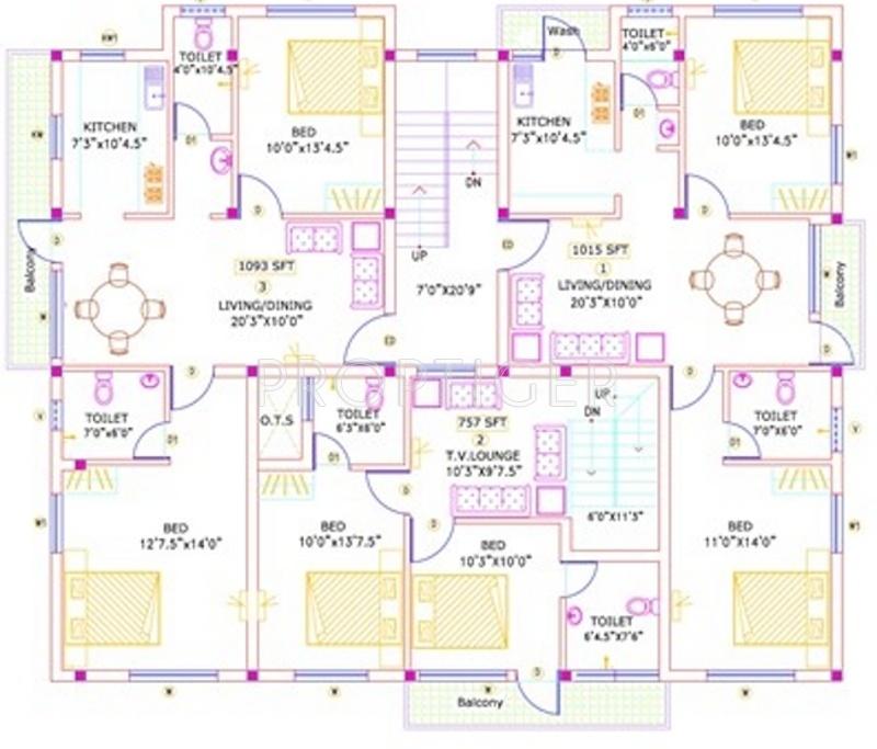 Images for Cluster Plan of Kosalram Sai Krishna Enclave