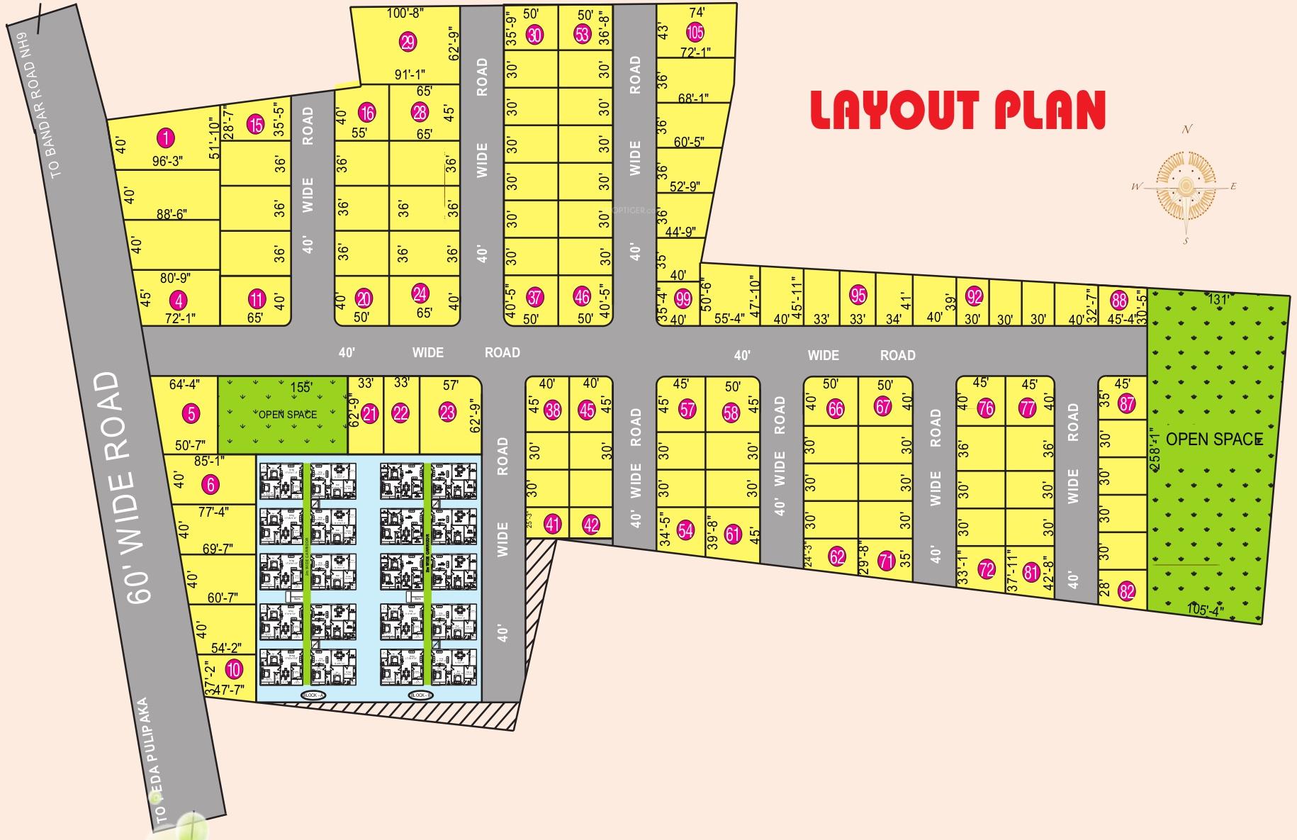 stbl-projects-limited lakshmi-venkateswara-gardens Layout Plan