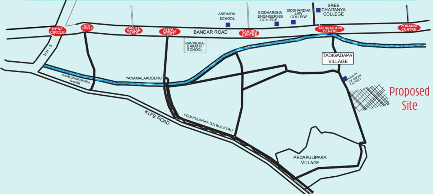 stbl-projects-limited lakshmi-venkateswara-gardens Location Plan